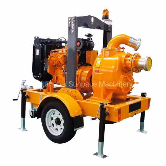 6 Inch Diesel Engine Self-Priming Centrifugal Sewage Water Treatment Pump